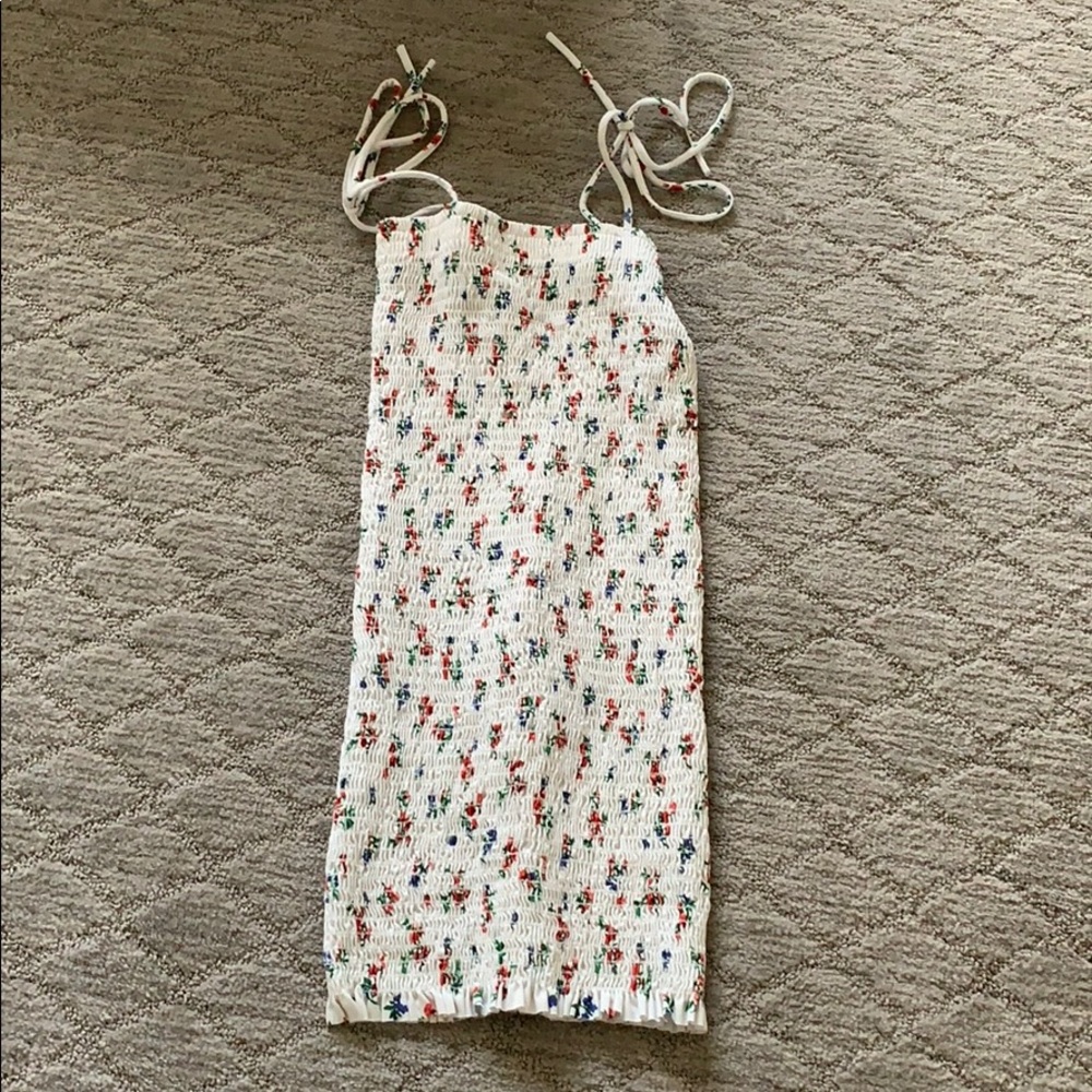 White Floral Dress